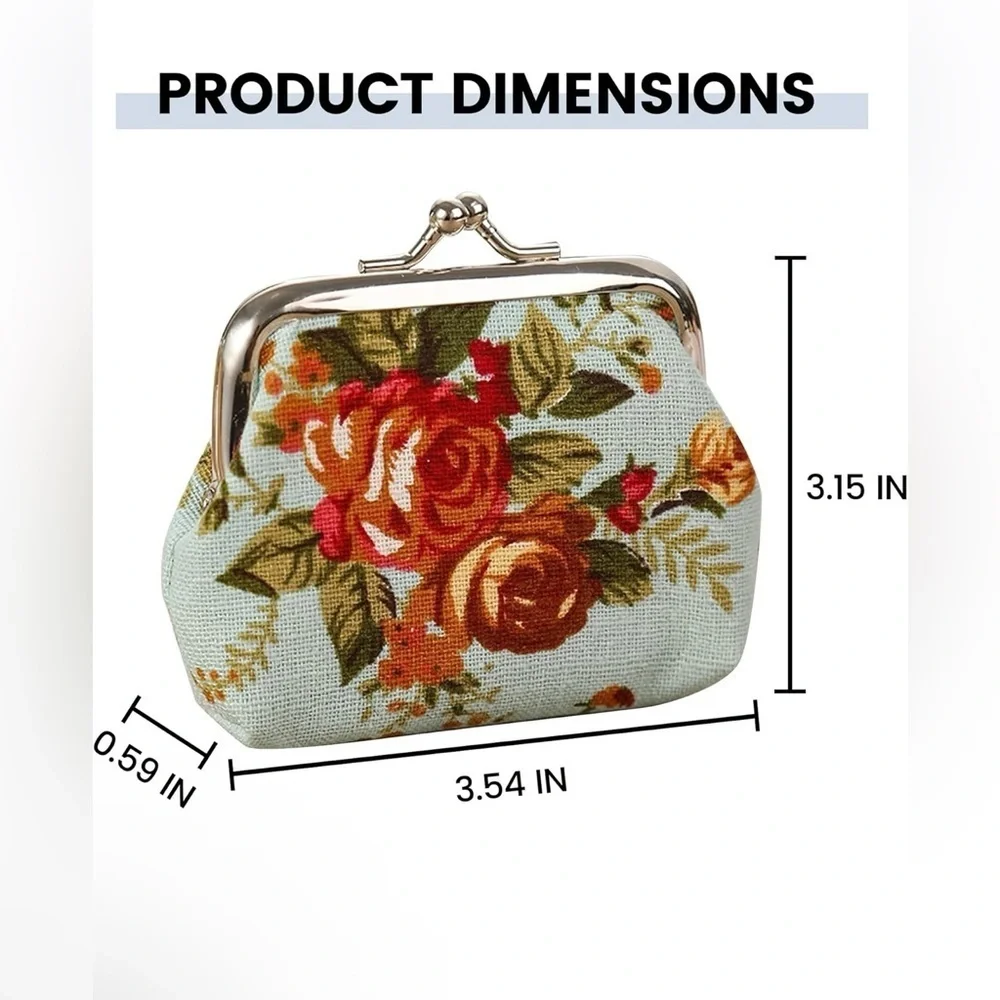 Brand New Floral Print Women's Coin Holder